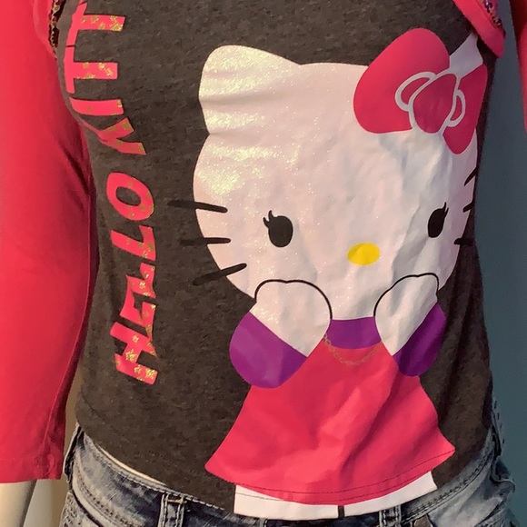 Hello kitty shirt with sequins shrug - Picture 2 of 6